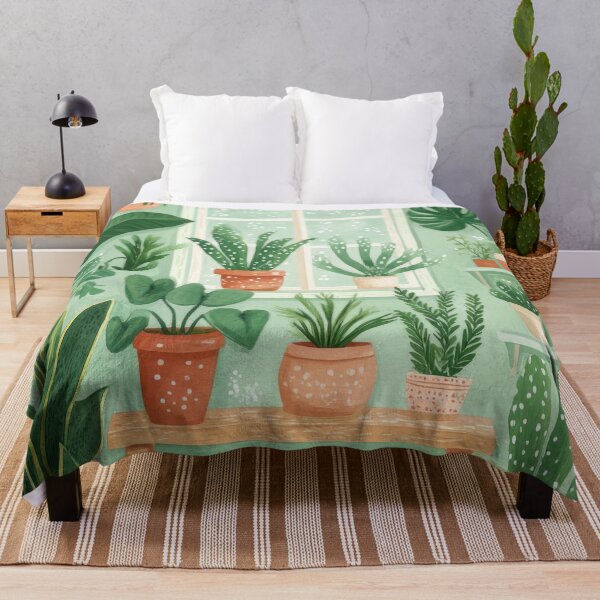 Item preview, Indoor Greenhouse: Plant Lover's Room Illustration, Green Botanical designed and sold by BlissxPals.