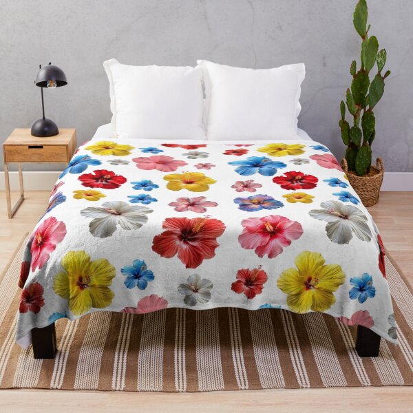 Item preview, Tropical Hibiscus Flowers – Vibrant Colorful Floral Pattern designed and sold by DreamiCanvas.
