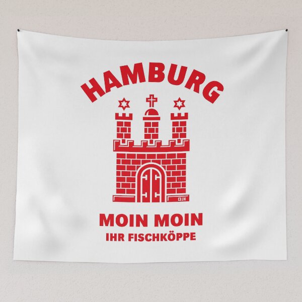 Item preview, Hamburg – Moin Moin, you fishheads (Low German / Red) designed and sold by Roderix.