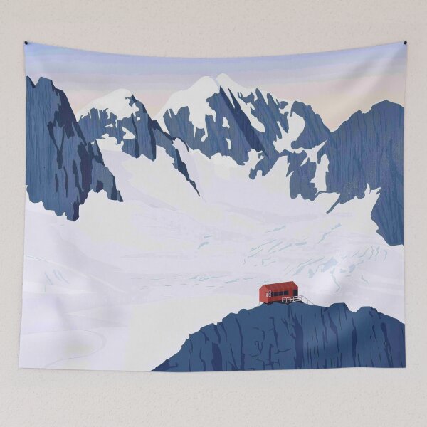 Item preview, Alpine Shelter among Glaciers designed and sold by Roundspace3789.