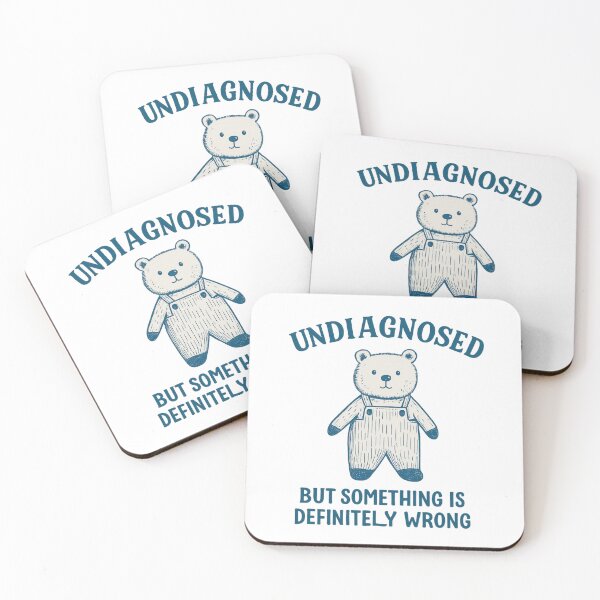 Item preview, Undiagnosed Funny Bear, Mental Health Humor, Cute Teddy designed and sold by OnaraDesign.