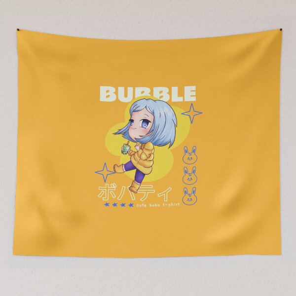 Item preview, Cute Boba T-shirt – Anime Bubble Tea Girl Design designed and sold by Novel Works Studio.