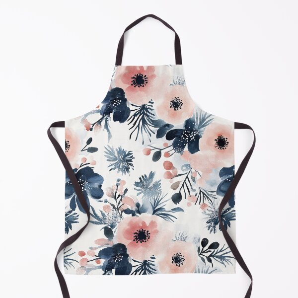 Item preview, Blue Pink Watercolor Poppies Flowers All Over designed and sold by Feeling Artsy.