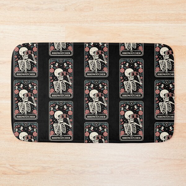 Item preview, The Birdwatcher Skeleton Birdwatching Tarot Card Design designed and sold by Blok45.