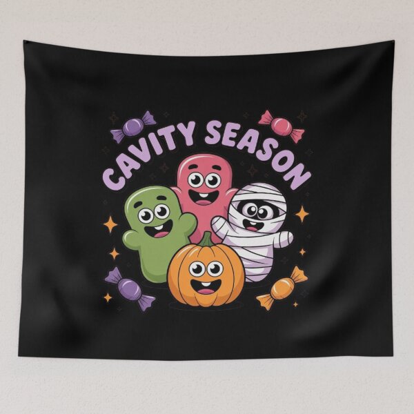 Item preview, Cavity Season Ghosts Halloween Dental Hygienist  designed and sold by BHMARTS.