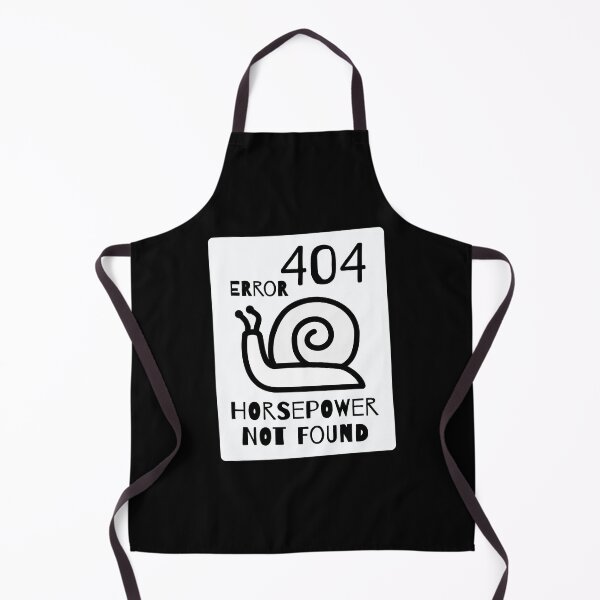 Item preview, Error 404: Horsepower Not Found – Funny Slow Car Design designed and sold by ApexFibers.
