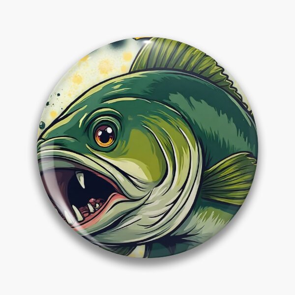 Item preview, Bite Me – Funny Cartoon Bass With Billy Bob Teeth designed and sold by Emilia-Design.