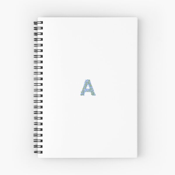 Item preview, Blue Floral Monogram Letter A designed and sold by yamcasserole.