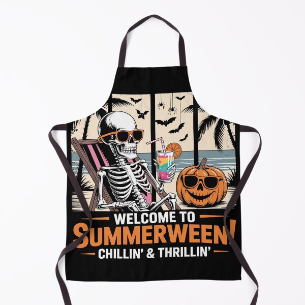 Item preview, Welcome To Summerween! Chillin' and Thrillin' Funny Skeleton designed and sold by legendaryskins.