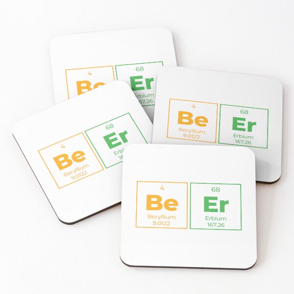 Item preview, Beer Periodic Table Design – Outline Science & Drinking Pun designed and sold by Rodney's Marketplace.