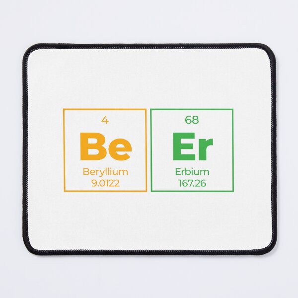 Item preview, Beer Periodic Table Design – Outline Science & Drinking Pun designed and sold by Rodney's Marketplace.