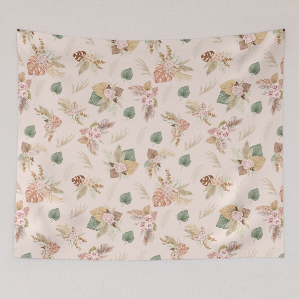Item preview, Pampas Grass & Flowers on Cream designed and sold by KSimpson838.