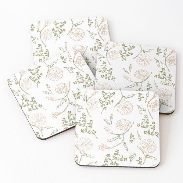 Item preview, Aesthetic Cozy Pattern Flowers And Leaf designed and sold by AestHenni17.