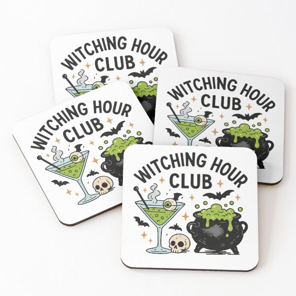 Item preview, Witching Hour Club, Funny Halloween Witch Cauldron & Cocktail, Spooky Season designed and sold by OnaraDesign.