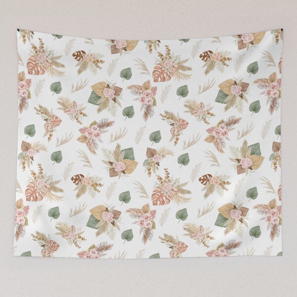 Item preview, Pampas Grass & Flowers on White designed and sold by KSimpson838.
