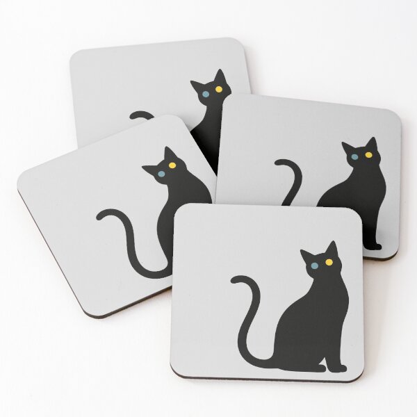Item preview, Heterochromia Black Cat Artwork For Cat Lovers designed and sold by Shoot-The-Moon.