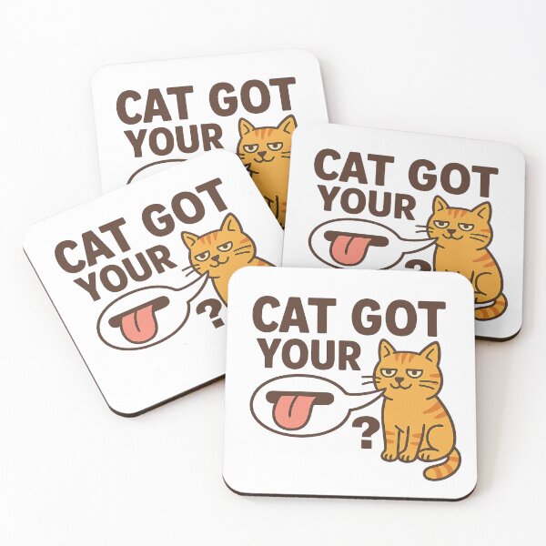 Item preview, Cat Got Your Tongue? Playful, Funny Idiom  designed and sold by CulturalCurios.
