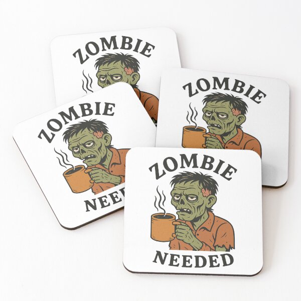 Item preview, Zombie Needed, Funny Coffee Zombie, Halloween Undead Coffee Lover designed and sold by OnaraDesign.