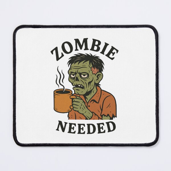 Item preview, Zombie Needed, Funny Coffee Zombie, Halloween Undead Coffee Lover designed and sold by OnaraDesign.