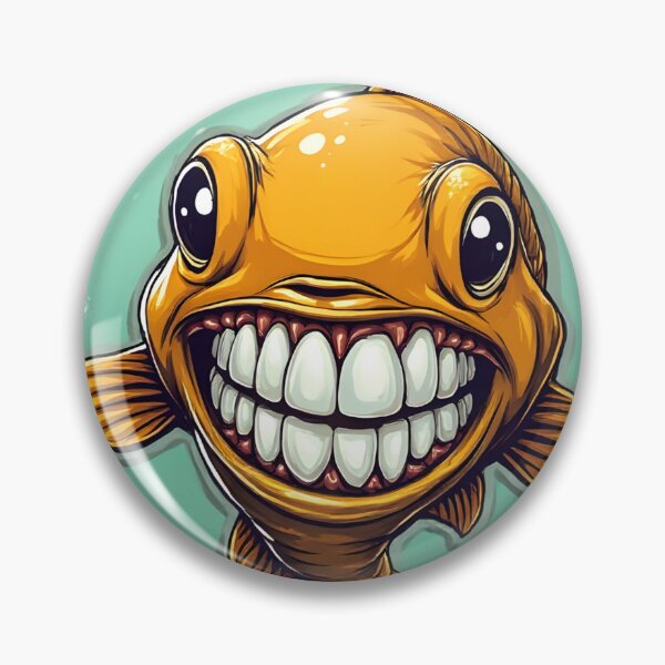 Item preview, You’ve Got Carp Teeth – Funny Cartoon Carp With Dentures designed and sold by Emilia-Design.