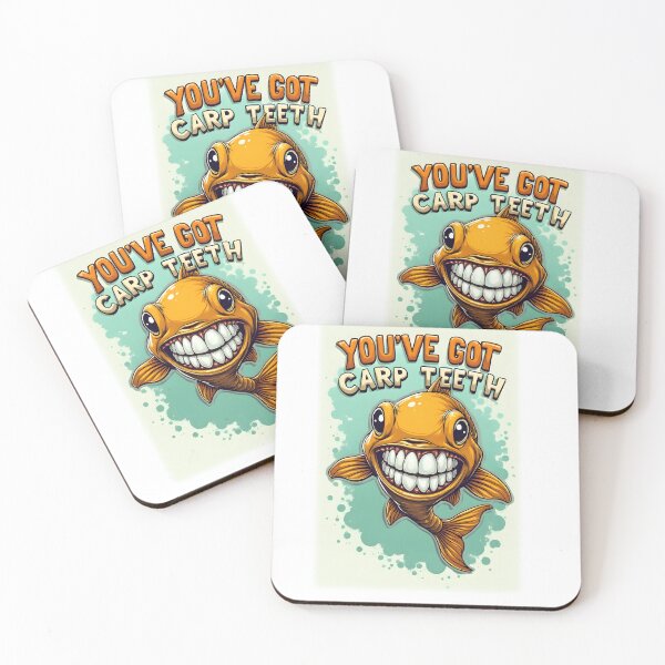 Item preview, You’ve Got Carp Teeth – Funny Cartoon Carp With Dentures designed and sold by Emilia-Design.