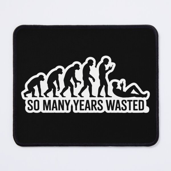 Item preview, Technology And Evolution So Many Years Wasted Modern Twist for Funny Gifts for Smartfone Lovers designed and sold by PremiumArt by Jo.