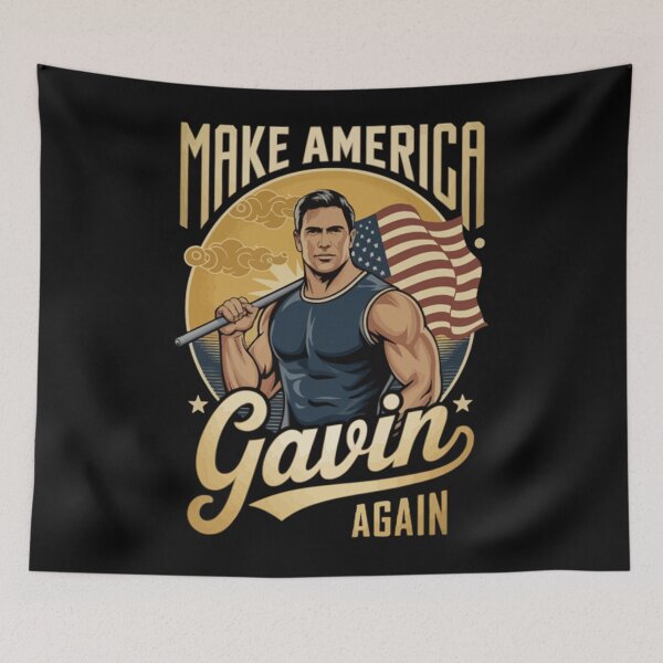 Item preview, MAKE AMERICA GAVIN AGAIN - BRING US FLAG - gavin newsom designed and sold by fakioenmi.