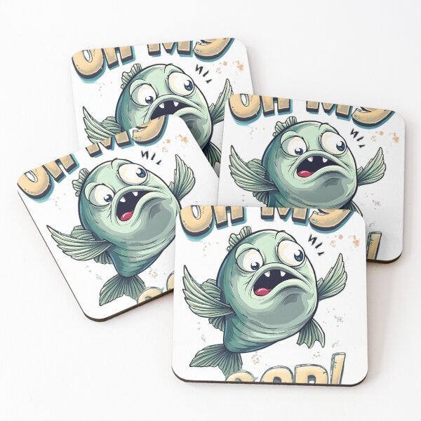 Item preview, Oh My Cod! – Funny Cartoon Fish Home Alone Parody designed and sold by Emilia-Design.