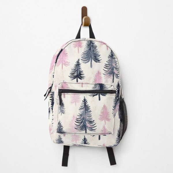 Item preview, Blue Pink Winter Christmas Trees All Over designed and sold by Feeling Artsy.