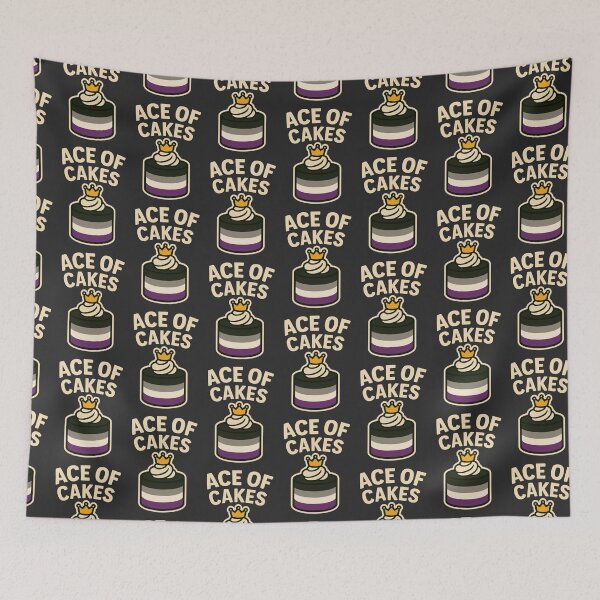 Item preview, Ace of Cakes – Asexual LGBTQ Pride Identity Visibility designed and sold by QueerCoreRiot.