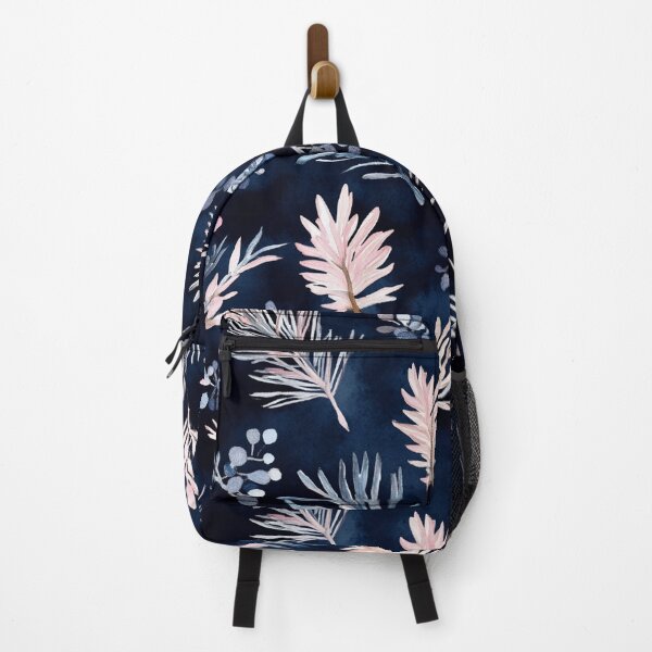 Item preview, Blue Pink Winter Leaves Pine Needles Trees All Over designed and sold by Feeling Artsy.