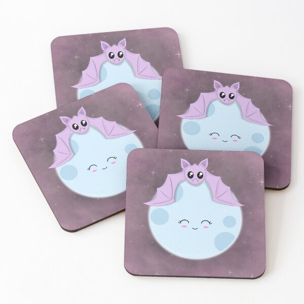 Item preview, Cute Bat Hugging Moon designed and sold by sarahsophieartistry.