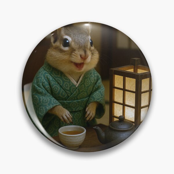 Aperçu de l'œuvre Chipmunk prend le thé dans la salle Tatami créée et vendue par Tridentulus.