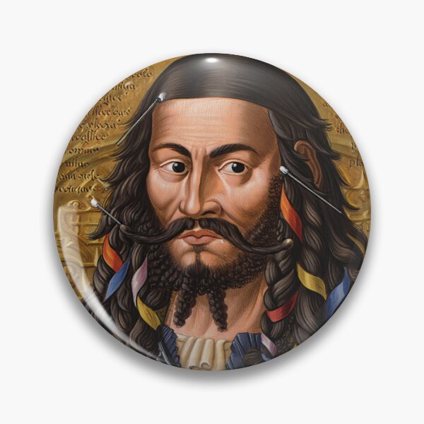 Item preview,   Black Beard Edward Teach Pirate of the Caribbean vintage portrait art designed and sold by Vintage Designs +.