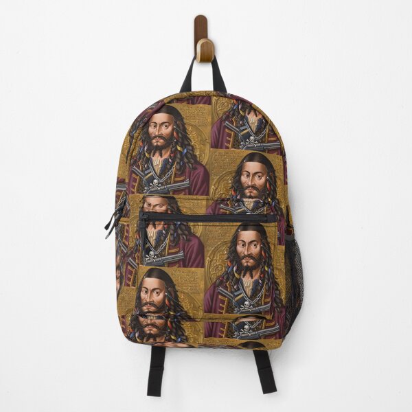 Item preview,   Black Beard Edward Teach Pirate of the Caribbean vintage portrait art designed and sold by Vintage Designs +.