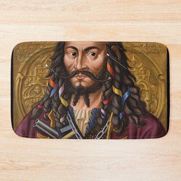 Item preview,   Black Beard Edward Teach Pirate of the Caribbean vintage portrait art designed and sold by Vintage Designs +.