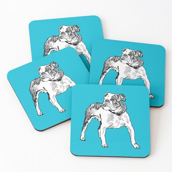 Item preview, Art Nouveau Deco Jugendstil English Bulldog Moriz Jung designed and sold by Pixelchicken.