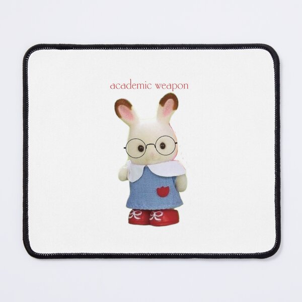 Item preview, Academic Weapon Calico Critter bunny designed and sold by unequivocallyso.