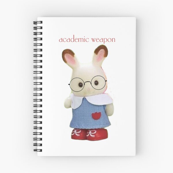Item preview, Academic Weapon Calico Critter bunny designed and sold by unequivocallyso.