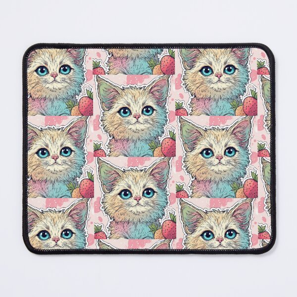 Item preview, Kawaii Pastel Cat / Fruit Doodle Sticker – Cute Aesthetic Sticker designed and sold by Artritz.