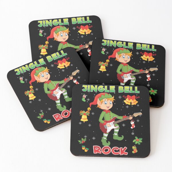 Item preview, Jingle Bell Rock Rockin' Christmas Elf Playing Guitar Rocker designed and sold by MaryPadillapm.