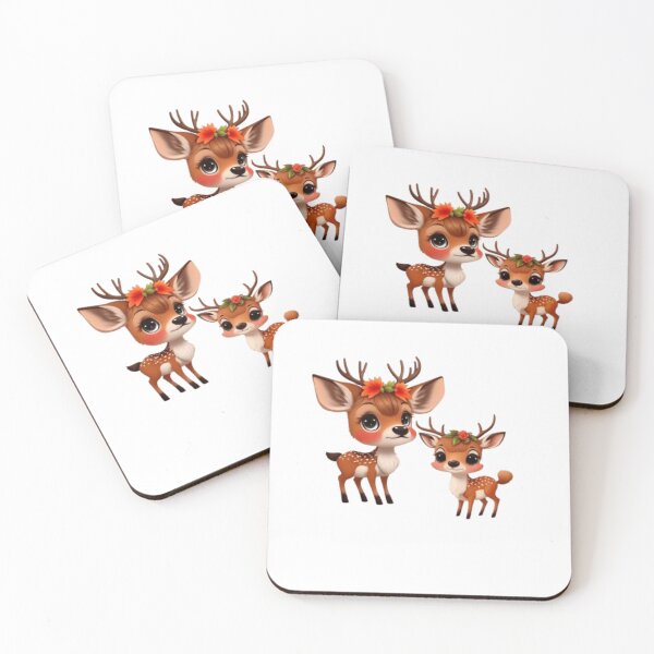 Item preview, Floral deer sticker  designed and sold by Vegasstickers.