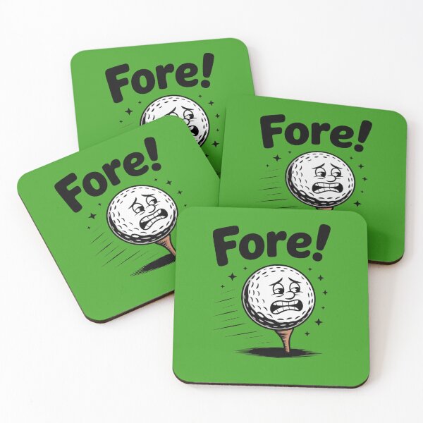 Item preview, Fore! Screaming Golf Ball Gag Gift for Golfers Funny Golfing Gift designed and sold by PremiumArt by Jo.