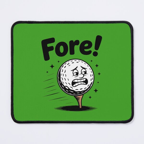 Item preview, Fore! Screaming Golf Ball Gag Gift for Golfers Funny Golfing Gift designed and sold by PremiumArt by Jo.