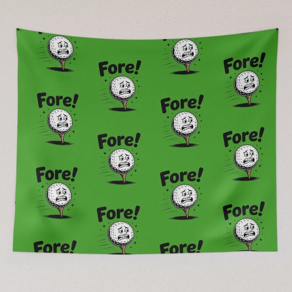 Item preview, Fore! Screaming Golf Ball Gag Gift for Golfers Funny Golfing Gift designed and sold by PremiumArt by Jo.