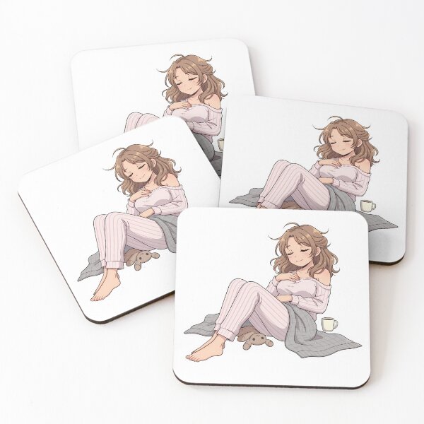 Item preview, Relaxed Girl with Messy Hair designed and sold by quinac.