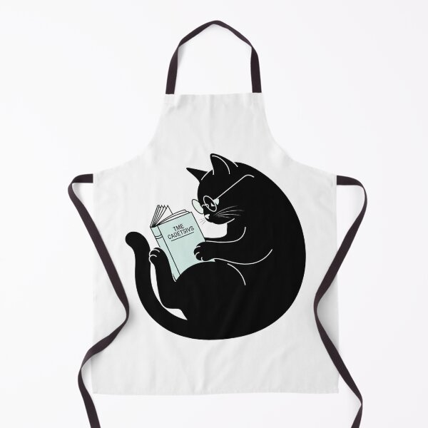 Item preview, Black Cat Silhouette Reading Art designed and sold by Apex Designs.