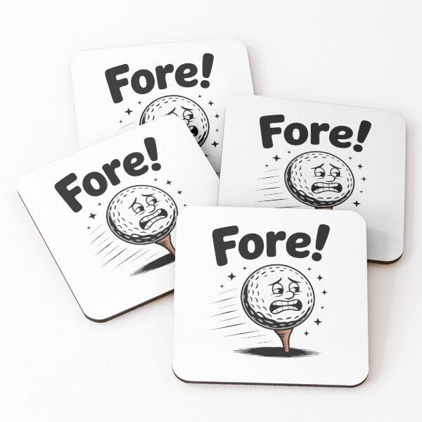 Item preview, Fore! Screaming Golf Ball Gag Gift for Golfers Funny Golfing Gift designed and sold by PremiumArt by Jo.