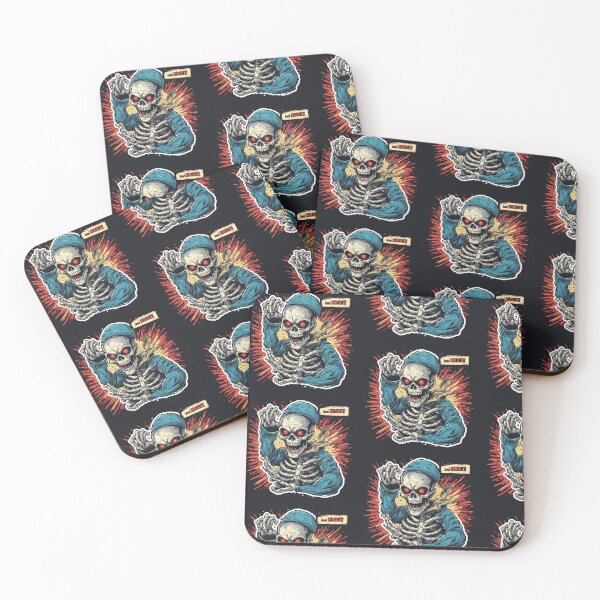 Item preview, Anime Skeleton Parody Sticker – Bone Crusher Power Pose Sticker designed and sold by Artritz.