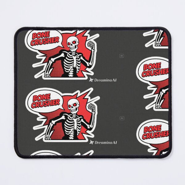 Item preview, Funny Skeleton Anime “Bone Crusher” Sticker – Dark Meme Vibe Sticker designed and sold by Artritz.